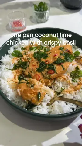 she put the lime in the coconut and made dinner in 30 😜 #EasyRecipes #chickendinner #chicken #coconutlimechicken #basil #redcurry #30minutemeals #whatsfordinner #asmr #asmrfood #asmrcommunity