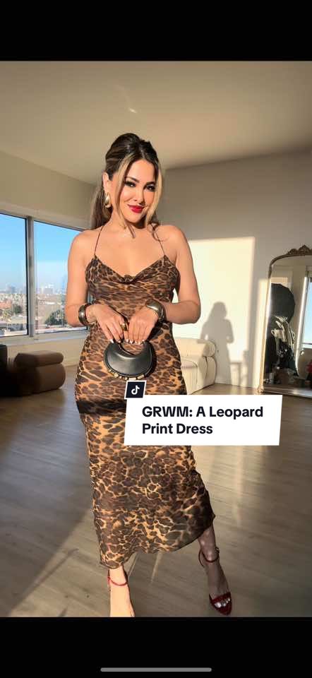 GRWM: A Leopard Print Dress✨ #fyp #styletok  Rate this #OOTD from 1-10💫 Today’s affirmation: “I am worthy of love, respect, and admiration, and I give it to myself unconditionally.” 🤍 TAG someone who would love this & don’t forget to save the video to refer back to when styling • #todaysoutfit #outfit #fashion #styletips #outfitideas #grwm #fashionstyle #styling #wedding #weddingguest #foryourpage #fashiontiktok 