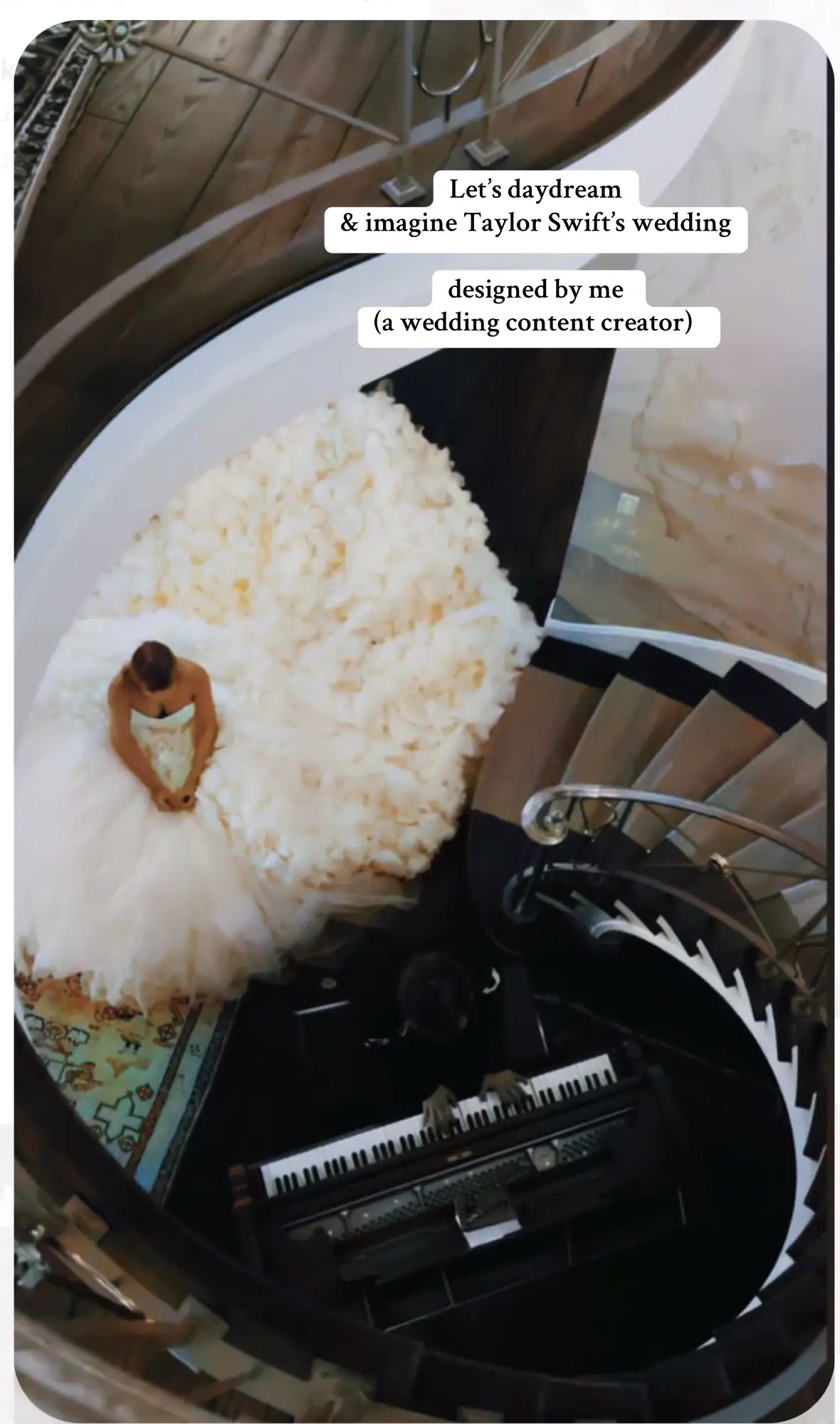 Let’s imagine Taylor Swift’s wedding. #taylorswift #taylorswiftwedding #weddingtiktok #weddingcontentcreator #weddingplanning #weddingideas #newyork #taylorwedding #swifty  