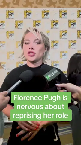 Florence Pugh is nervous about reprising her Marvel role in Avengers 5 and 6 🎤 #FlorencePugh #SDCC #SDCC2024 #Collider #MCU #Marvel