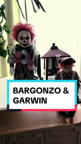 I caught my #haunteddoll Garwin and Bargonzo laughing together.  #haunted #hauntedtiktok #scary #scarytiktoks #paranormal #paranormaltiktok #creepy #scaryvideo #scarystories #bargonzo #garwin