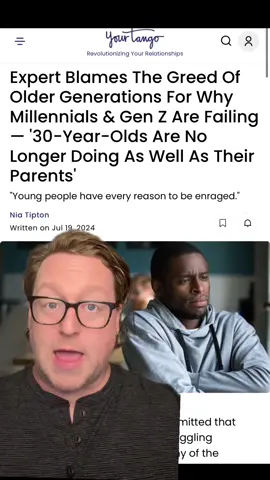 Millennials and Gen Zers aren't doing as well as their predecessors, and it's partly because Boomers and Gen Xers won't get out of their way #genz #millennial #boomer #genx #scottgalloway  @Kalimah Priforce 