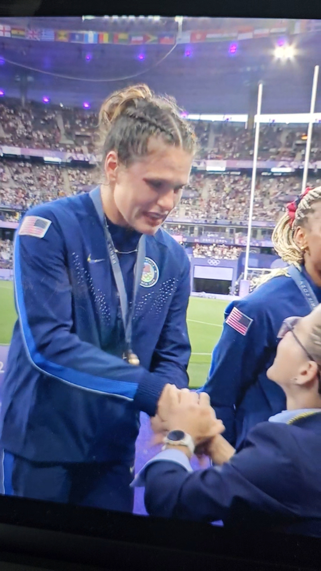 I feel like I watched a friend win. I am crying 😭 #teamusa placed bronze in rugby @Ilona Maher 