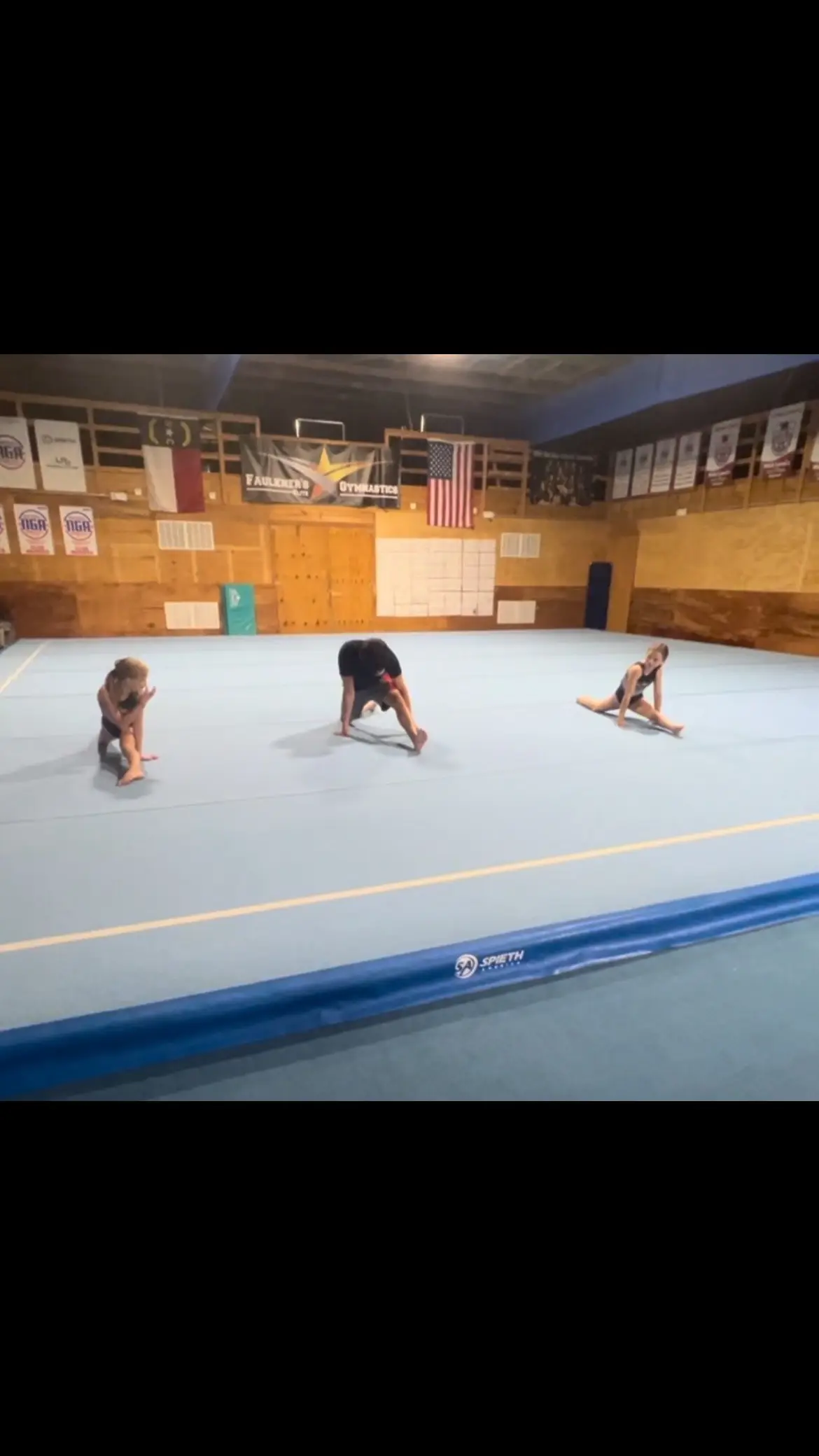 107.5 KZL’s Intern Squidward Warming Up With Eva & Kimber For KZL’s Olympic Games #faulknerselite#faulknerselitegraham#faulknerselitetrainingcenter#gymnasticsfacility #gymnastics#winninggymnastics#gymnasticchampionships#nationalteammembers #competitivegymnastics#recreationgymnastics#gymnasticcompetitions#boysgymnastics#elitegymnastics#gymnasticsvideos#preteamgymnastics#beginnergymnastics#advancedbeginnergymnastics#acrogymnastics#nga#ngagymnastics#lrproductions#gymnasticscholarships #faulknerselitecheertumble#faulknerselitespecialevents #faulknerselitesummercamps#summergymnastics#cheertumblegymnastics #spiethamerica