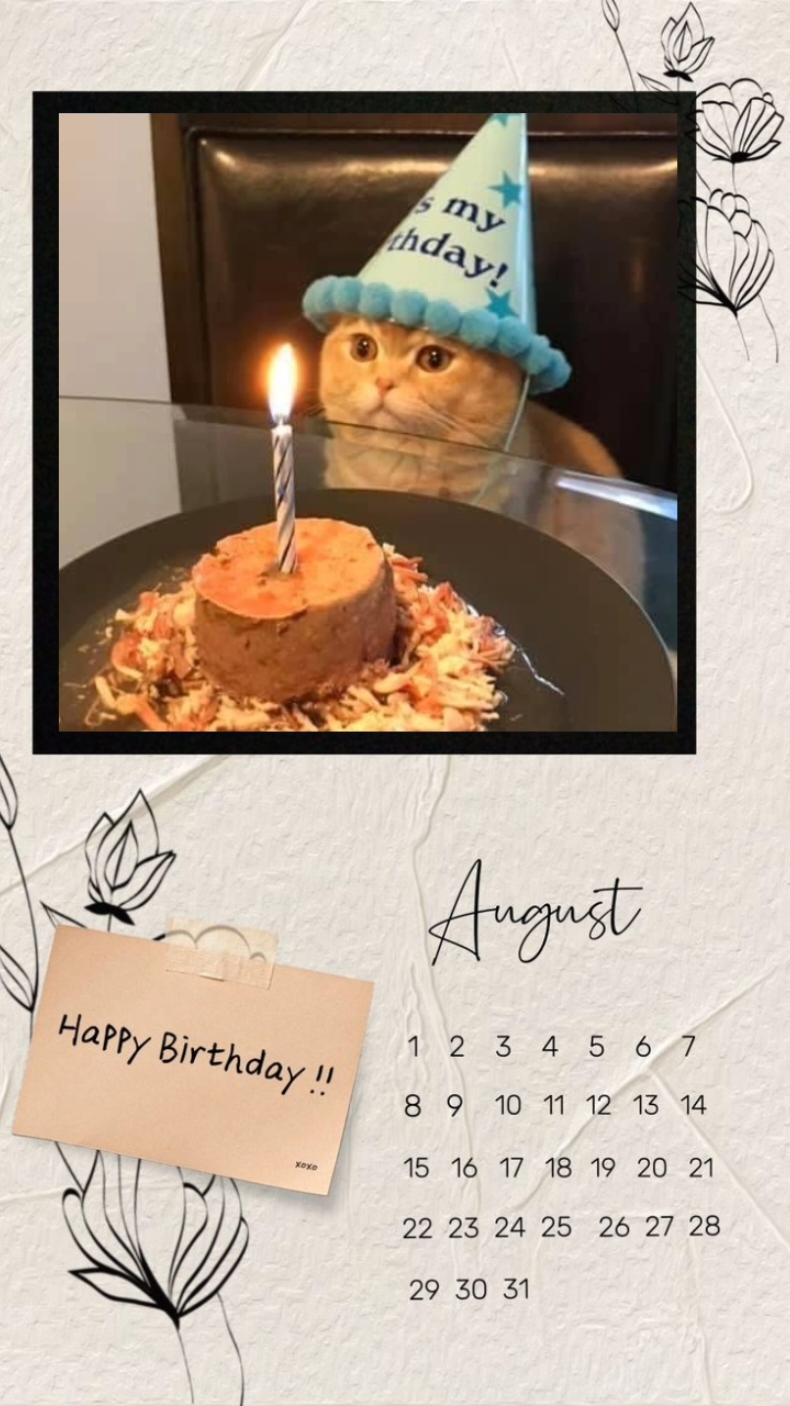 August 2024 Birthday Template 😍 #CapCut #capcuttemplate #capcutedit #tiktokphilippines #trendingvideo #august2024 