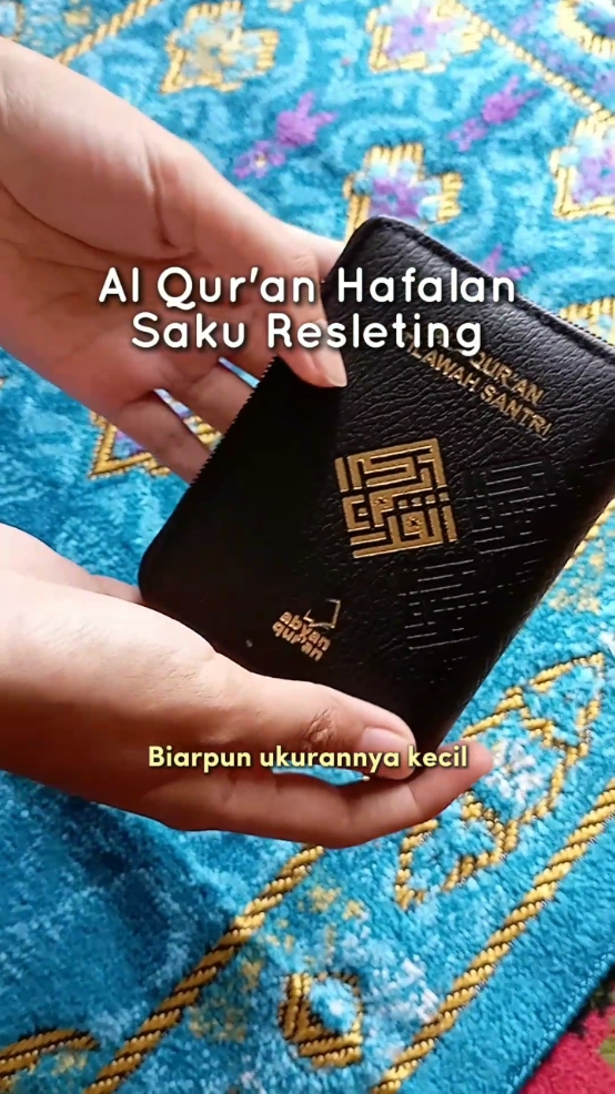 Al Qur'an saku Resleting, ukuran kecil #alquran #alqurankecil #alquranresleting #alquransaku #abyanalquran #alquranhafalan 