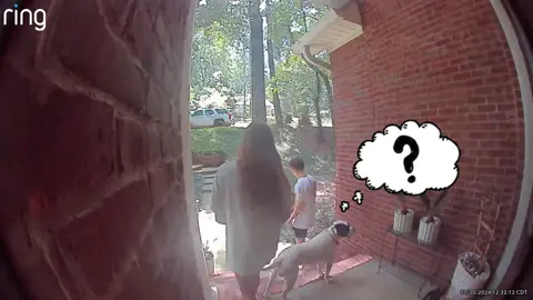 When the ring camera catches your daughters boyfriend farting on your dog. 😂😂