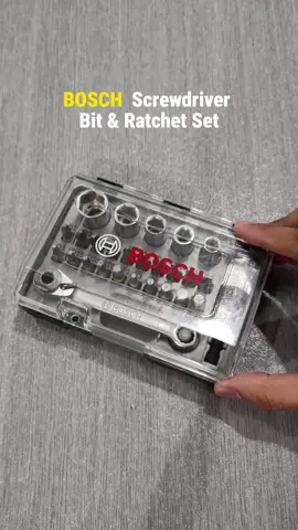 Penyelesaian serba lengkap ❗ Set pemutar skru dan ratchet 27pcs BOSCH🤩🤩 #beyondhardware #screwdriverbit #fyp #fypviral #hardwaretools #renovationproject #almari #barangrumah 
