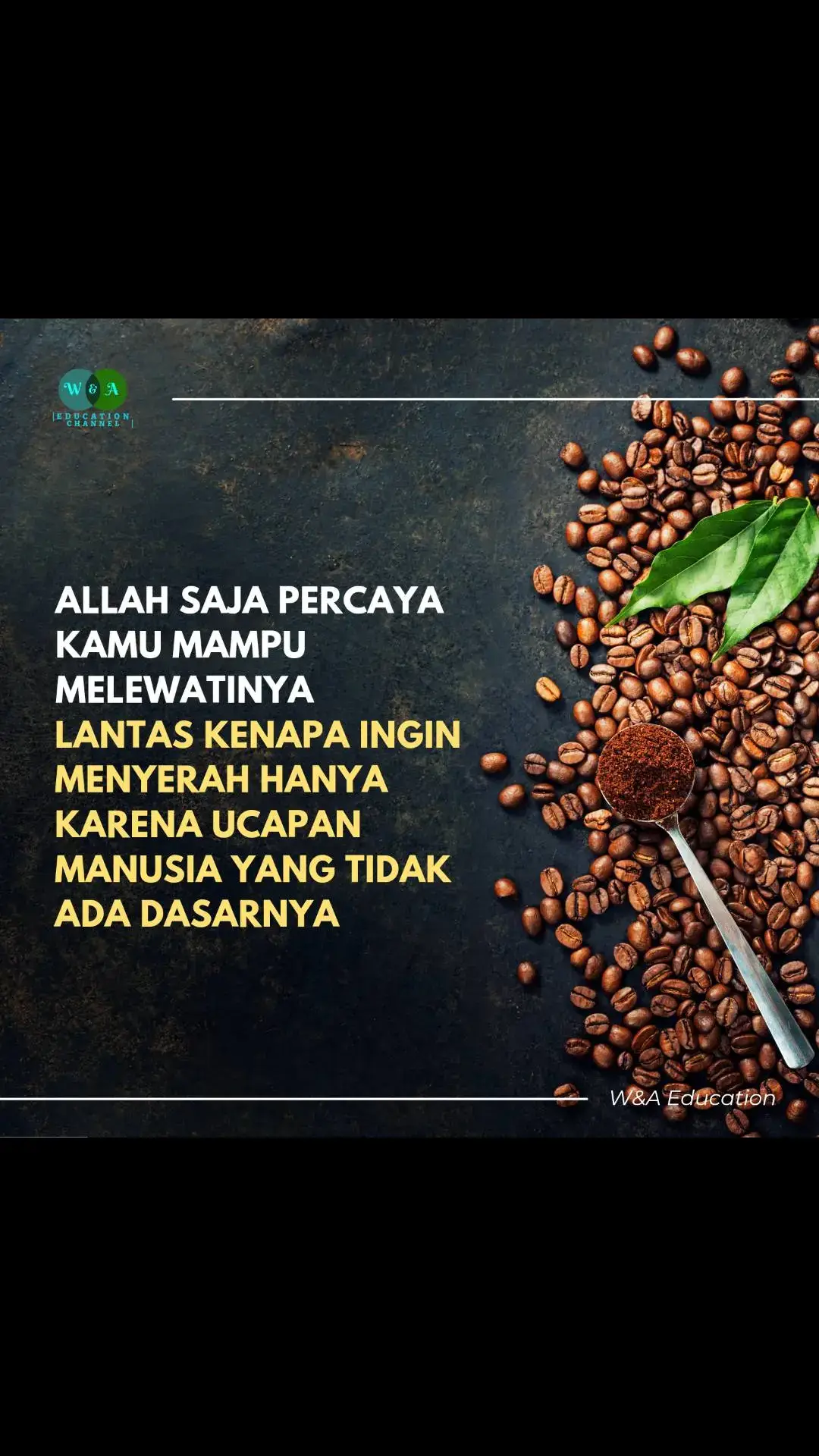 Tidak Perlu Risau, Allah saja percaya kamu mampu melewatinya.  #quotes #semangat #semangatpagi #sruputkopi #coffee 