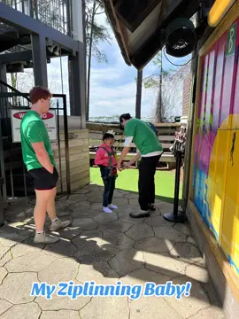 My brave babygirl 🤩 #foryou #foryoupage #trending #roadto1k #birthdaytrip #florida #baytownewharf #zipline #fypシ゚viral #youngestchild #adventure