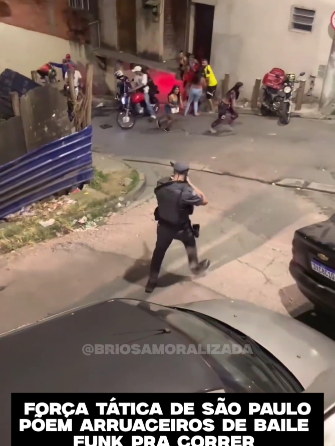 Polícia acaba com baile funk em São Paulo  #militar #policiamilitar #bailefunk #pmsp #saopaulo #forçatatica #policia 