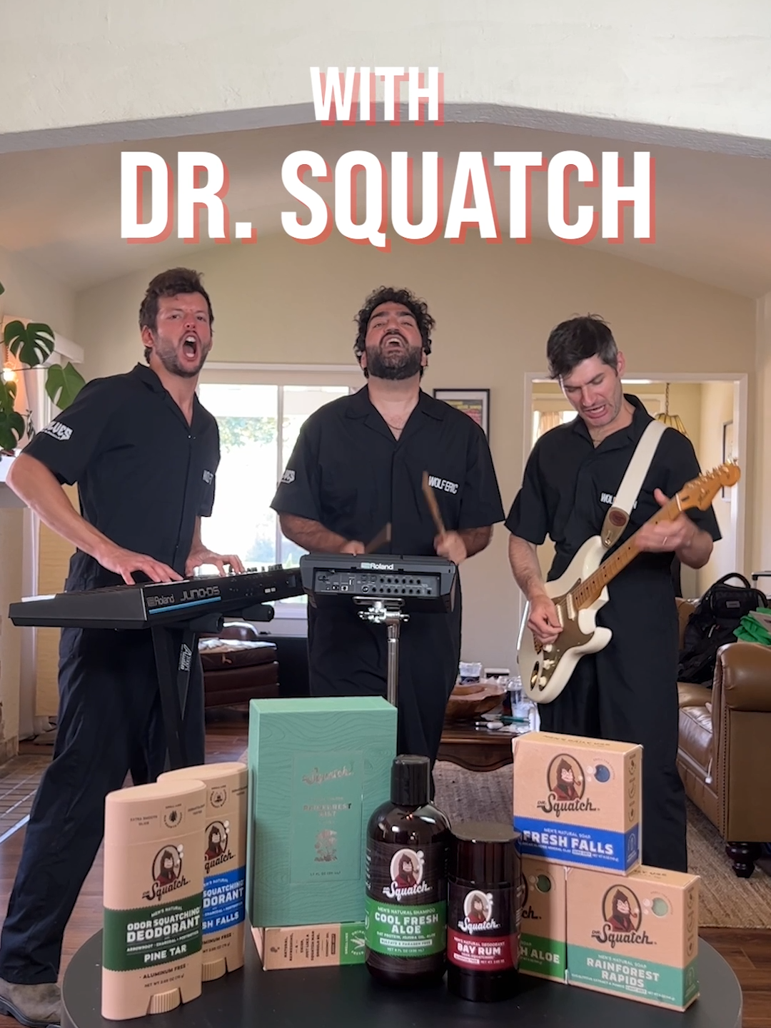 Wake up Thicc Bricc Clique. Dr. Squatch finally has a jingle 🎸 Shoutouts to @wolvesofglendale for creating this rock masterpiece!