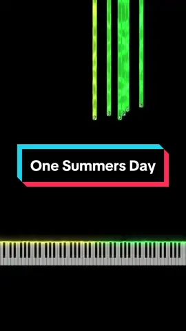 One Summers Day #fyp #piano #tutorial #satisfying 