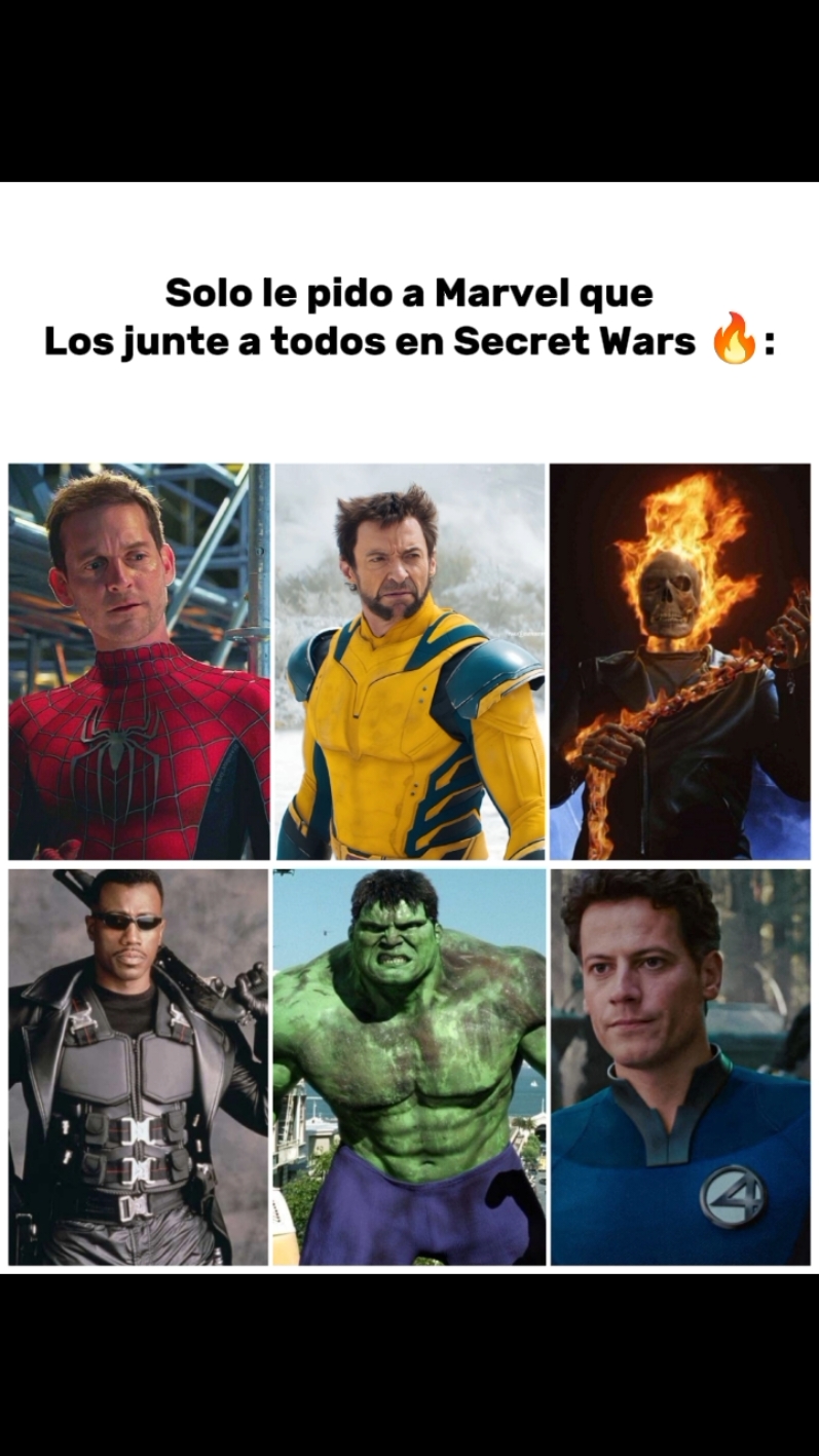 MARVEL HAZLO POSIBLE🫡 #tobeymaguire #hughjackman #reedrichards #hulk #blade #ghostrider #CapCut 