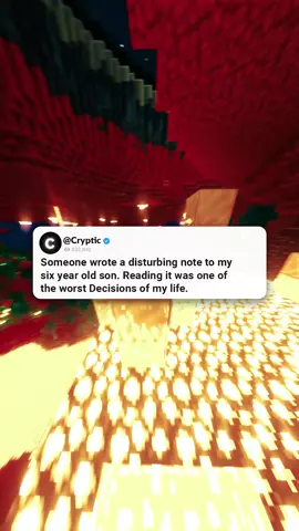 Creeping_dread: Someone wrote a disturbing note to my six year old son. Reading it was one of the worst Decisions of my life.  #cryptic #minecraftparkour #scary #askreddit #reddithorror #redditreadings #paranormal #fyp #horrorstoriestok #horror #nosleep #creeky
