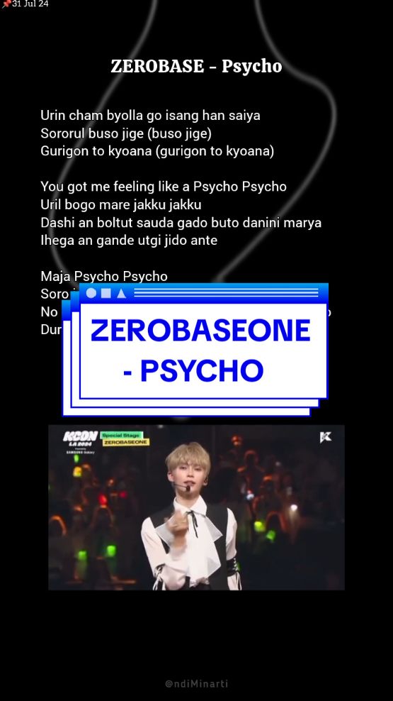 ZEROBASEONE - Psycho, Cover  (By Red Velvet), Lyrics #easylyrics #lirik #psycho #zerobaseone #lyrics #zerose 