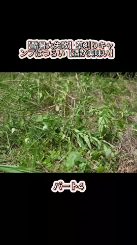 【酷暑大失敗】草刈りキャンプはつらい【酒が美味い】 #omitsu #beautiful #relax #camping