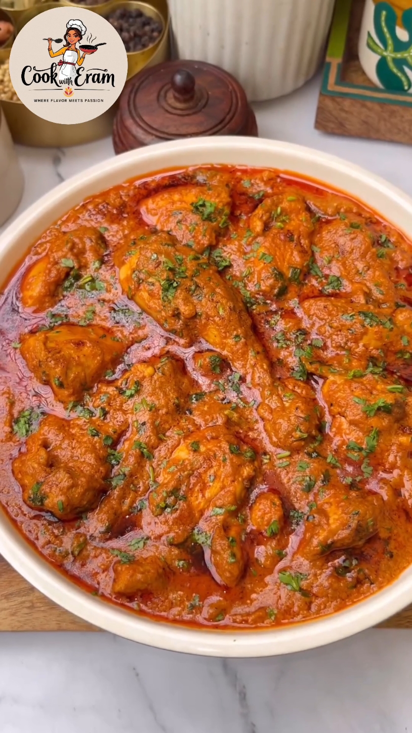 Classic Chicken Salan: A Flavorful Curry Delight check detail recipe below #chickenlovers #chickenbites #chickencurry #chicken#ChickenSalan #ChickenCurry #IndianCuisine #PakistaniCuisine #FlavorfulChicken #SpicyChicken #HomemadeCurry #ChickenRecipe #CurryLovers #TraditionalRecipe#ChickenSalanRecipe #CurryRecipe #ChickenDinner #ComfortFood #DeliciousCurry #YogurtMarinatedChicken #RichAndFlavorful #ChickenLovers #HomemadeDinner #SpicyFood #CurryNight #EasyChickenRecipe #SalanLovers #TastyChicken #AuthenticCuisine #Foodie #CurryHeaven #IndianFood #PakistaniFood#foryou #foryoupage #FYP #ForYou #ViralRecipe #TrendingNow  Indulge in a delectable Chicken Salan, a classic curry dish bursting with rich flavors. This recipe guides you through marinating chicken with turmeric, Kashmiri red chili powder, garlic-ginger paste, and yogurt, followed by creating a smooth paste of browned onions, almonds, cashews, and yogurt. Cooked with a blend of aromatic spices like coriander, cumin, and garam masala, this dish is simmered to perfection. Serve this mouth-watering Chicken Salan with rice or naan for an unforgettable meal. Perfect for curry lovers seeking a traditional and savory dish. HERE IS THE DETAILED RECIPE: Prepare to indulge in a delicious Chicken Salan, a rich and flavorful curry that promises to delight your taste buds. Begin by washing the chicken thoroughly. Then, marinate it with turmeric powder, Kashmiri red chili powder, garlic-ginger paste, and yogurt, letting it sit for 30 minutes. While the chicken is marinating, create a spice paste. Heat oil and sauté spices until aromatic. Add onions and cook until golden brown. Remove the onions from the oil and blend them with almonds, cashews, and yogurt to form a smooth paste. Return the paste to the hot oil and add the marinated chicken, cooking for 5 minutes. Sprinkle in additional spices: Kashmiri red chili powder, coriander powder, cumin powder, garam masala, and salt. Cook for another 5 minutes until the oil separates from the mixture. Finally, add the remaining prepared paste and some water, allowing the curry to simmer for 15 minutes. Serve hot and savor the incredible flavors of this Chicken Salan!