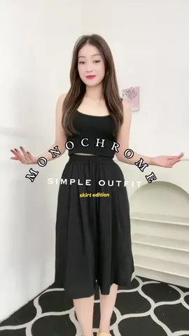 OUTFIT HITAM PUTIH #iwear99k#iwear99koutlet#99k#BeliLokal#fashiontiktokforyou#BelanjaDiTikTokLagi#foryou#fyp#outfits#outfitidea 