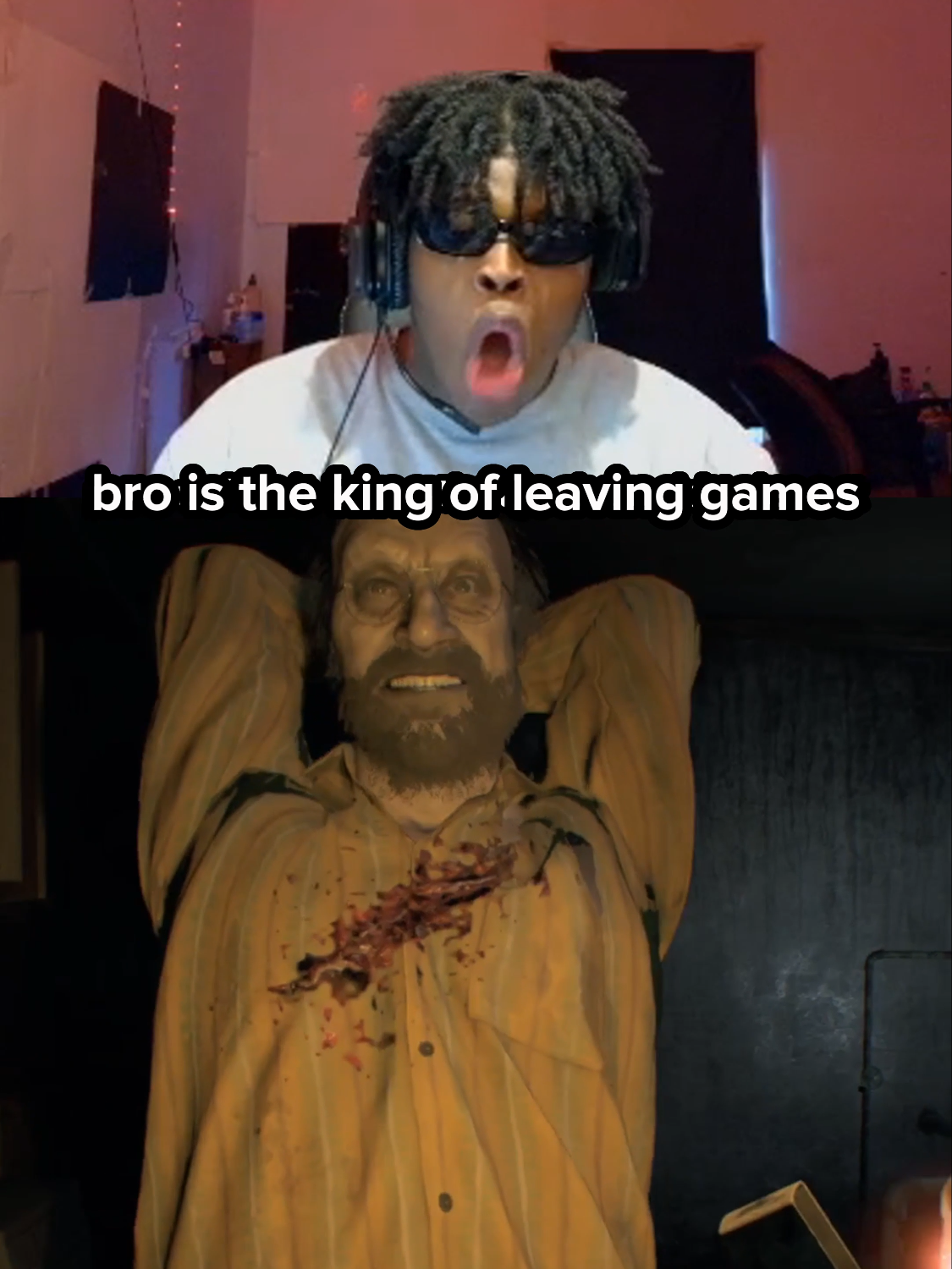 bro is the king of leaving games 😂 (Twitch/YT: HeyyVance) #re3 #re3remake #re #theclassrooms #scarygames #fypage #viral #funny #gaming #heyyvance #fasthands