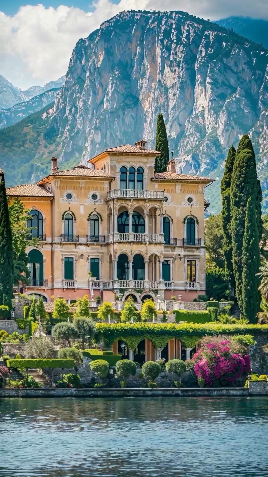 Villa San Vigilio ⚜️ Who would you live here with?? 🤔 #architecture #luxury #luxuryhome #lakegarda #italy #housegoals #oldmoney #interior #inspiration #mansion #luxuryproperty #houses