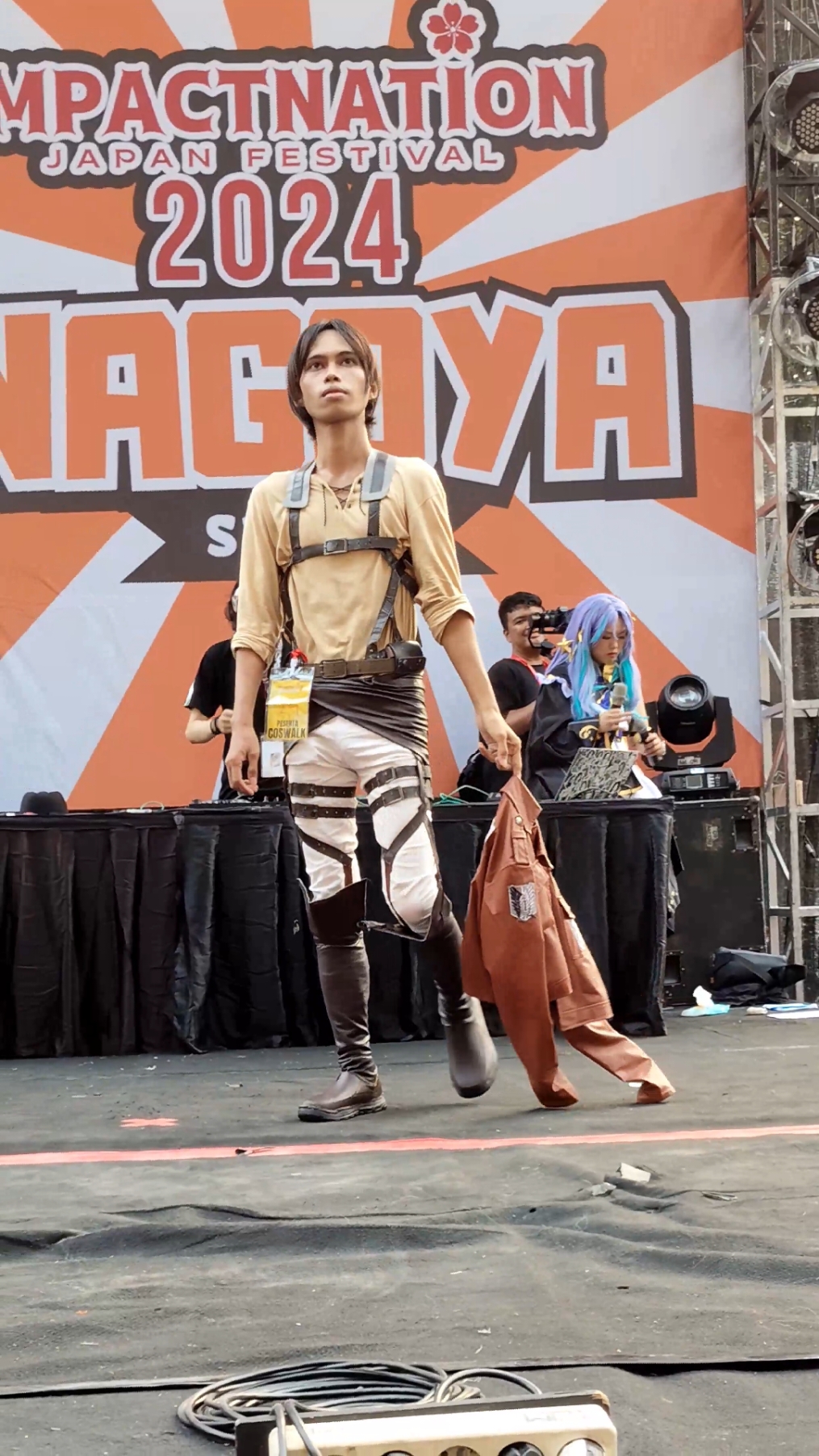 Cosplay Eren Yeager dari Attack on Titan di Impactnation Japan Festival 2024 #erenyeager #erenjaeger #erenyeagercosplay #erencosplay #coswalkcompetition #eventjejepanganbogor #coswalkcompetitioncosplay #coswalk #cosplayer #cosplay #eventjepangbogor 