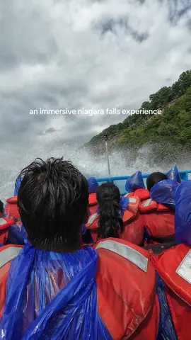 the most fun way to experience niagara falls tbh 🙂‍↕️  had the best time with @Whirlpool Jet Boat Tours  full review coming soon 🤞🏾 #niagarafalls #canadatravel #torontotravel #thingstodoinniagara #2024travel #traveltok #traveltiktok #tiktoktravel 