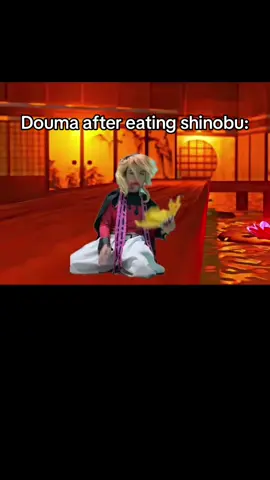 SPOILER:douma after eating shinobu #demonslayer #infinitycastlearc #douma #cosplayer 