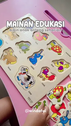 Solusi buat anak anteng tanpa gadget 😍  #mainanpuzzle #mainanpuzzlekayu #mainanpuzzleblock #mainananak #mainanedukasi 