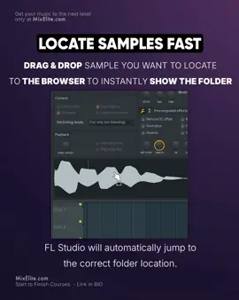 Ever spent hours searching for that one sample? Here's the quickest way to locate it! Just drag and drop into the browser and it jumps straight to the right folder. Say goodbye to endless scrolling! Level up your workflow and make more bangers! 💥🔥⁠ ⁠ #MusicProduction #ProducerLife #BeatMaking #MusicStudio #MusicTips #ProducerTips #StudioHacks #SampleLibrary #ProductionHacks #MusicGear⁠