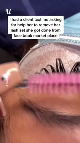 You’ll never believe what was used for these lash extensions 😨 #fyp #eyelash #eyelashextensions #beautyfails