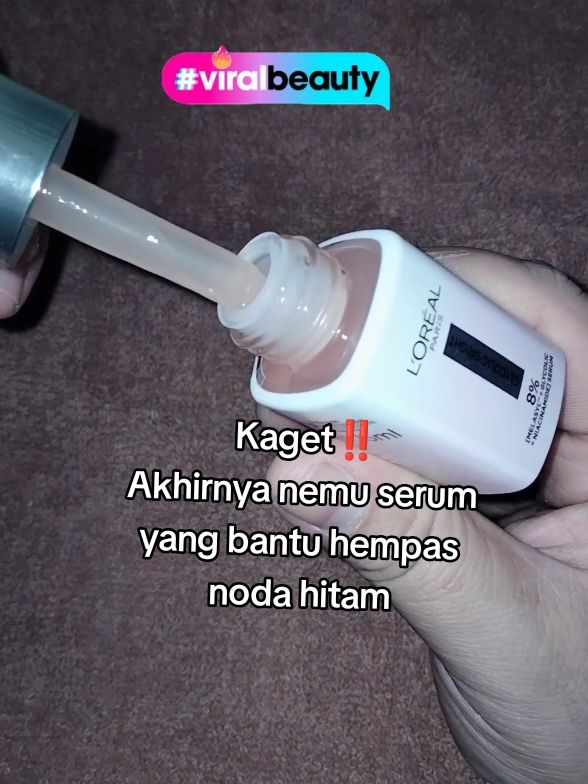 Loreal Serum 8%(Melasyl+glycolic+niacinamide) bantu pudarkan noda hitam flex hitam, bintik hitam di wajah.  #nodahitam #skincareroutine  #melasylchallange  #viralbeautyid #brandofthemonth  #fnfmediagroup #fnfmediagroupxloreal 