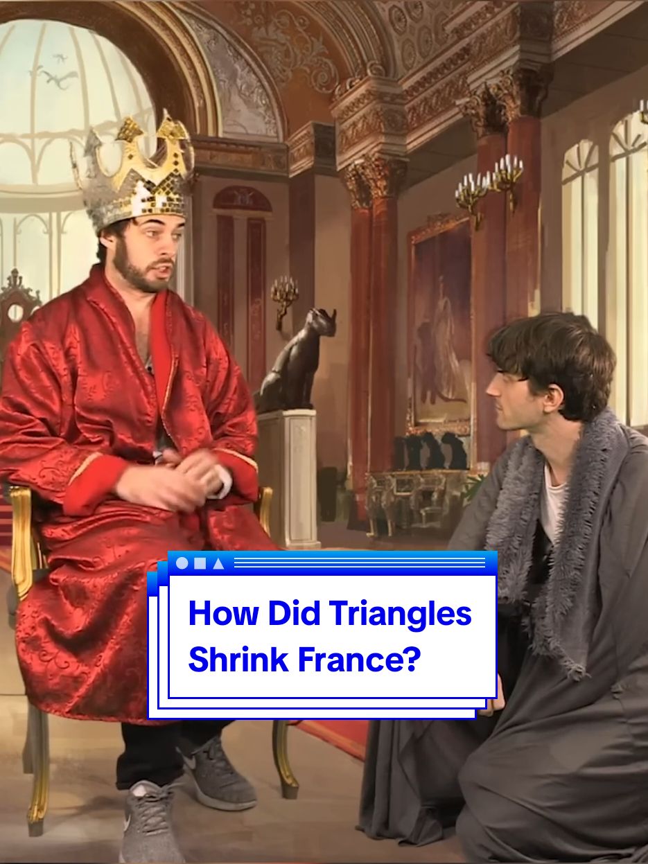 How did triangles shrink France? #geography #maps #educational #jayforeman #mapmen #france