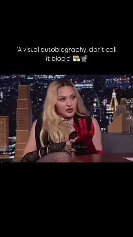 ‘A visual autobiography, don’t call it biopic’ 🎞️📽️  Madonna has resumed writing the script for her biopic. In 2021, she talked to Jimmy Fallon about her plans for a visual autobiography on The Tonight Show. @madonna #madonna #madonnafans #queenofpop #madonnamusic #madonnatiktok #madonnainterview #jimmyfallon #jimmyfallonshow #thetonightshow #jimmyfallontonightshow #visualautobiographies #biography #autobiography #biopic #whosthatgirl #2021 #foryou #foryoupage #fyp 