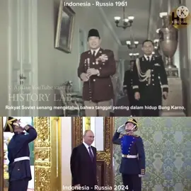 Keakraban Pemimpin Indonesia & Russia Tahun 1961 dan 2024. Benarkah sejarah sedang diukir kembali? #pond5 #fyp 