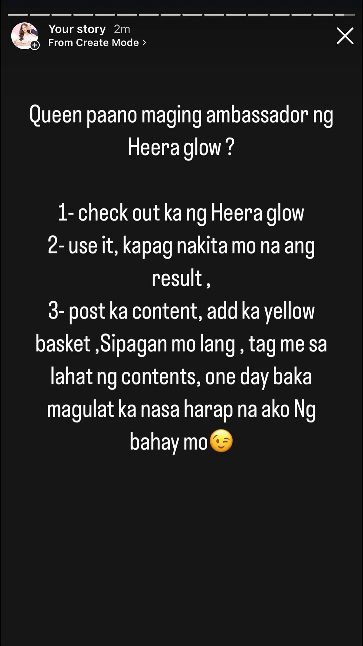 Mas gusto ko na user ka muna ng product before ka mag promote ng heera glow 😇 #alagangheeraglow #heeraglow #heeraglowbyqueenhera