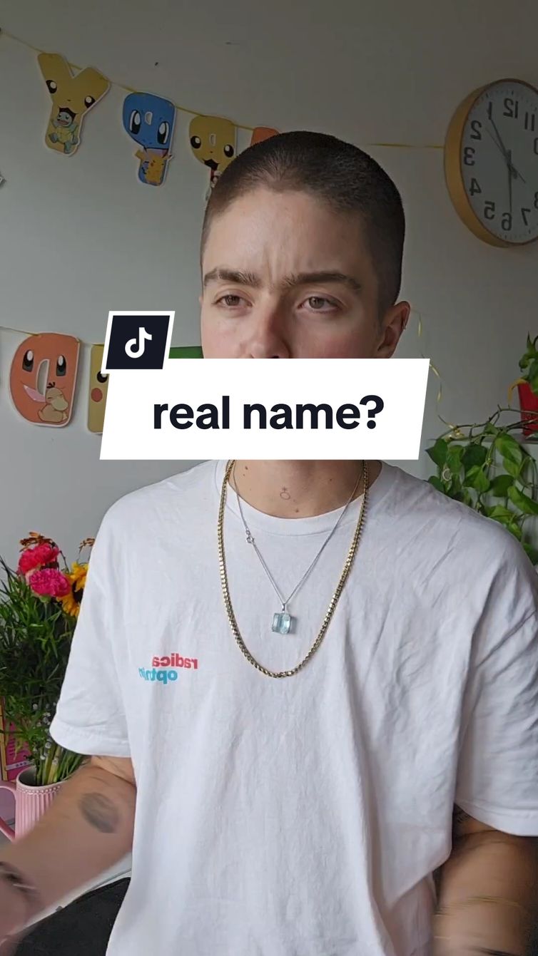 what's my real name ? 🤷‍♂️ #deadname #trans #nonbinary