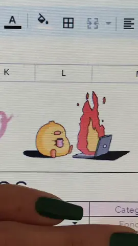Descobri que da pra botar gif na planilha e agora eu enfeito com gifs que representam o sentimento do mês ou como será o proximo mês como agosto! #planilhafinanceira #controlefinanceiro #googleplanilhas 