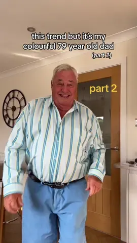 Replying to @lost_in_translations PART 2 🥰 Joe has been absolutely blown away by all of your lovely comments! Shall we get him to give us a wadrobe tour? 🌈☘️ #dad #funnydad #colourfulstyle #cutedad #OOTD 