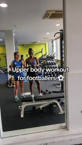 Upper body exercises for footballers! 💪 #gymworkout #soccerworkout #gymtraining #upperbodyworkout #upperbody #strengthtraining #profootballer #footballtraining #workoutroutine 