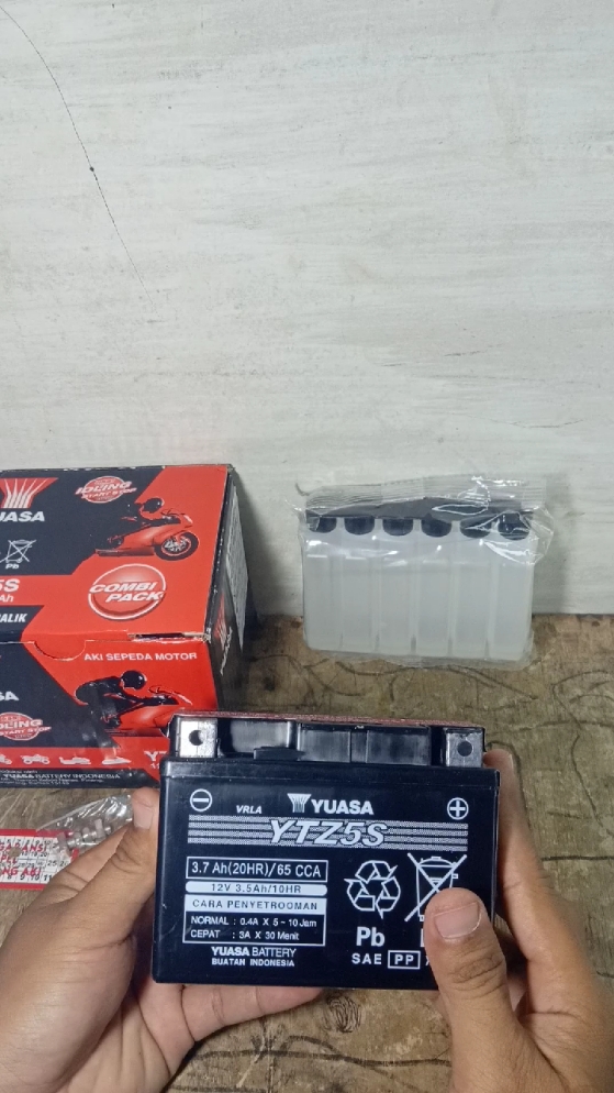 Aki Kering YUASA YTZ5S 12V,3.5AH  #fyp  #tiktokaffiliate  #tiktokreviews 