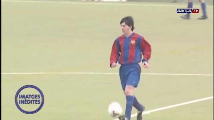 Unseen video of Messi playing in Barcelona U17 🐐 #messi #barcelona #football #fyp 