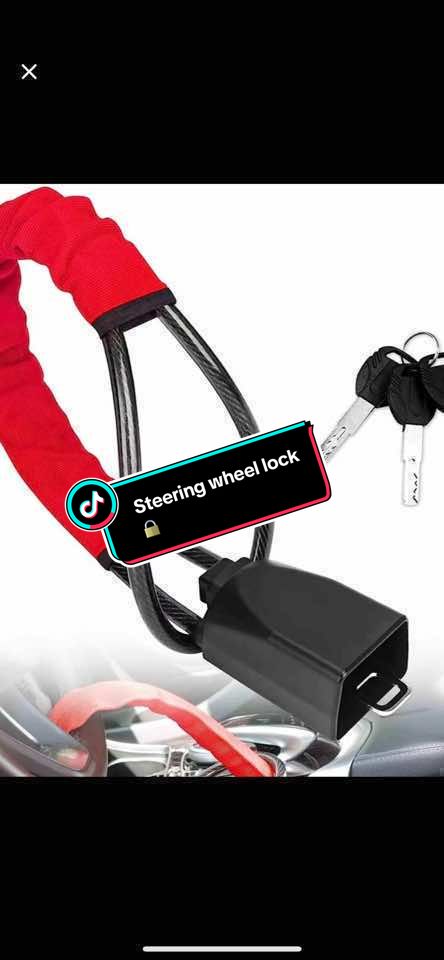 Car steering wheel lock 🔒#steeringwheellock #carsafety #protectyourcar #candadoparaauto #candadoparatimon #lock #carstips #fyp #seatbeltlock #safetyessentials #caressentials #CapCut 