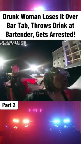 Drunk Woman Loses It Over Bar Tab, Throws Drink at Bartender, Gets Arrested! #cops #police #copsusa🚔🇺🇸 #policeofficers #foryou 