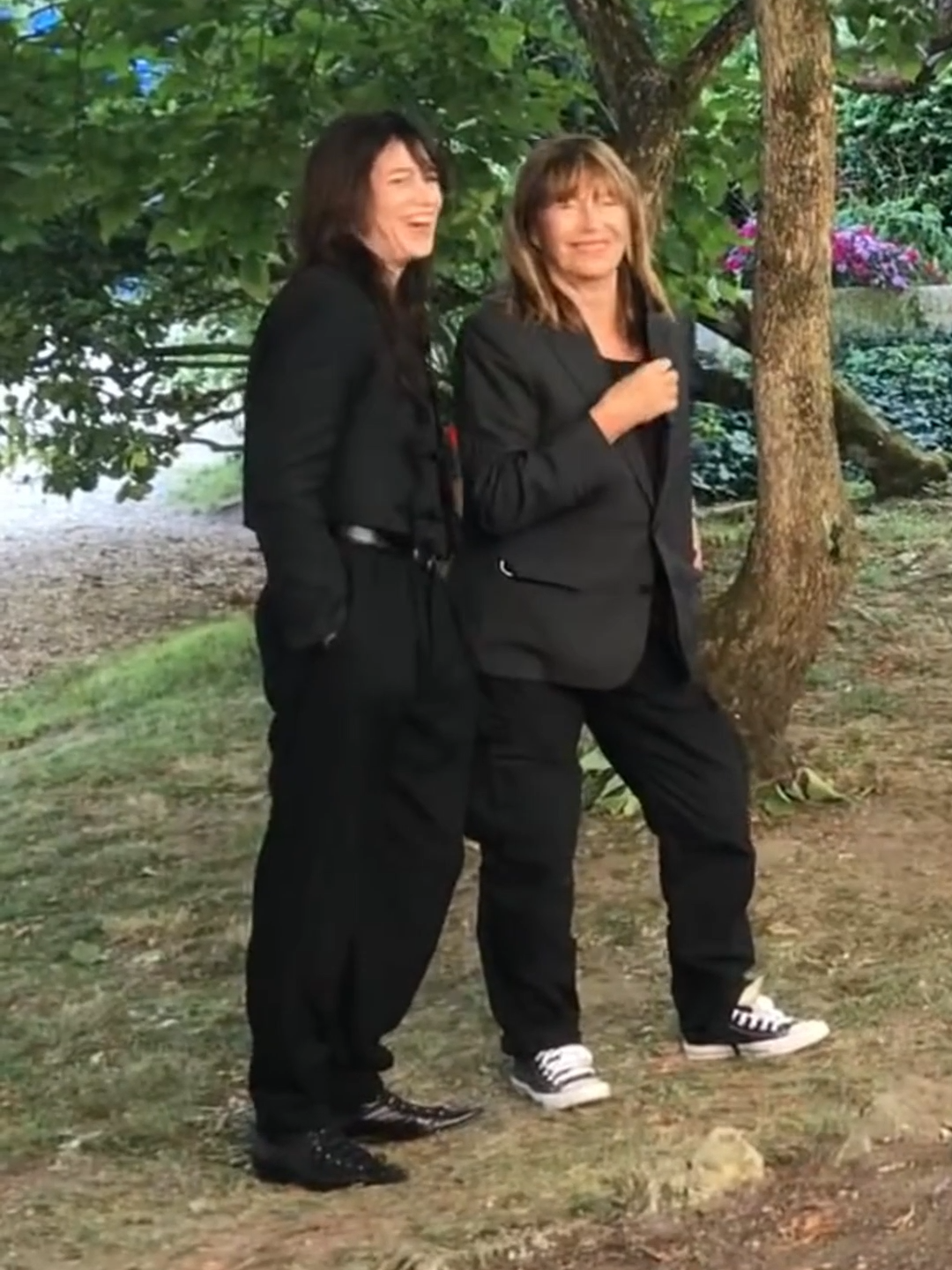 Jane Birkin et Charlotte Gainsbourg au Festival du film francophone à Angoulême en 2021.