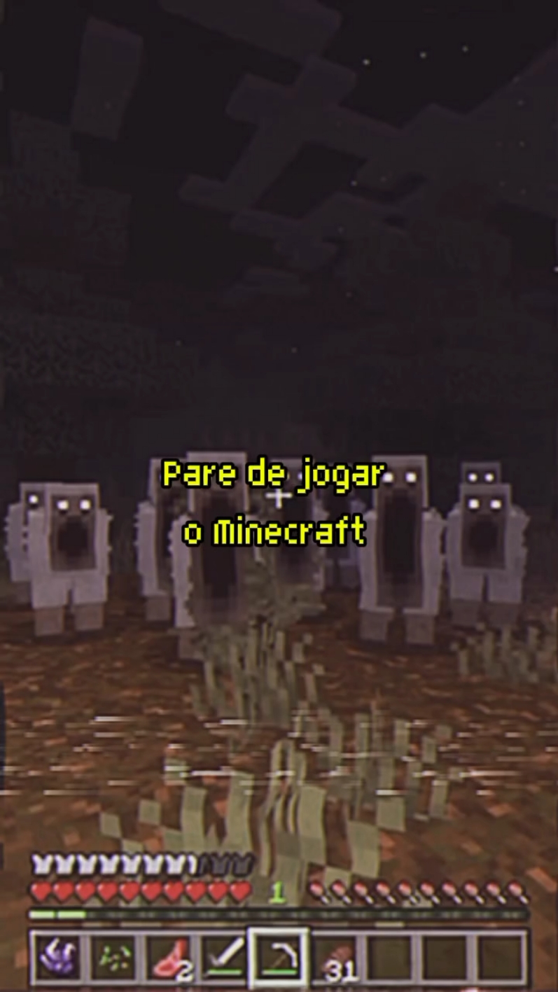 PARE DE JOGAR MINECRAFT!!...#creatorsearchinsights #terror #scary #minecraftmemes #mine #assustador #minecrafttutorial #sobrenatural #fy 