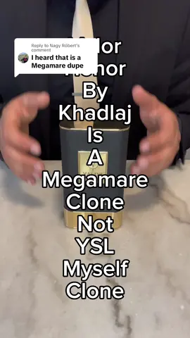 Replying to @Nagy Róbert  I made a mistake on my end and had to revisit both Megamare and Myself.   And I came to the conclusion that, Valor Honor by Khadlaj is a clone of Megamare by Orto Parisi and NOT YSL Myself.   I appologize for any confusion I may have caused. #khadlajperfumes #khadlajvalor #valorhonor #khadlajvalorhonor #Megamare #middleeasterperfumes #arabperfume #Middleeasternfragrance #fragrances #fragrance #fragrancereview #jeremyfragrance #cologne #teamwork #megamareortoparisi #megamareclone 