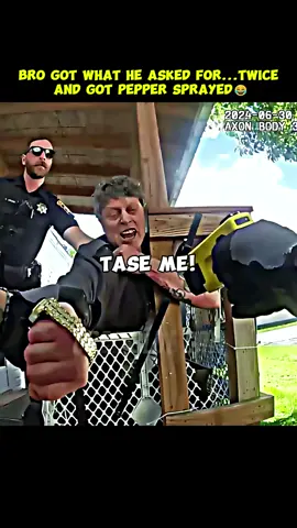 What Kind of Reaction is That😅😂 #lacrosse #taser #pepperspray #police