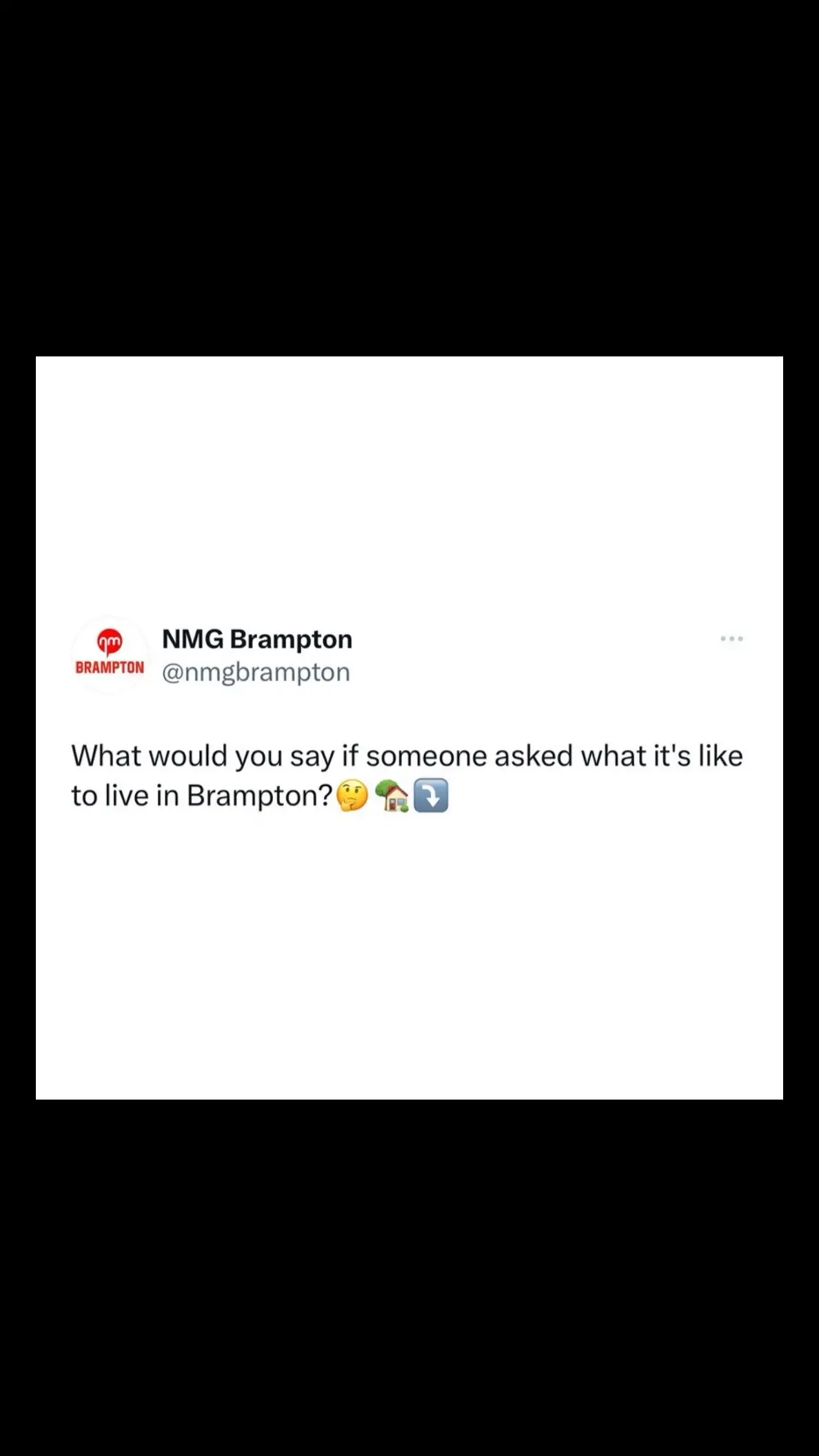 What would you say if someone asked what it's like to live in Brampton? 🤔🏡⤵️ Follow @nmgbrampton for more Brampton content/Dm to submit content #brampton #peelregion #mississauga #oakville #caledon #toronto #ontario #canada #nmgbrampton 