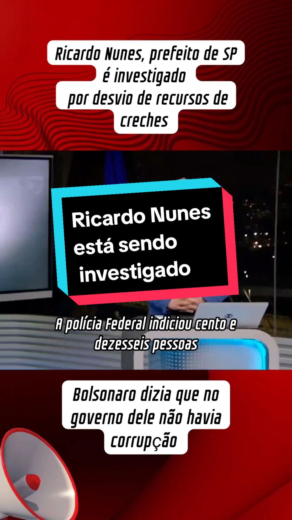 Prefeito de São Paulo, Ricardo Nunes está sendo investigado por desvio de recursos de creches  #noticias #sp #ricardonunes  #prefeito #bolsonaro #lula #investigacao #pf 